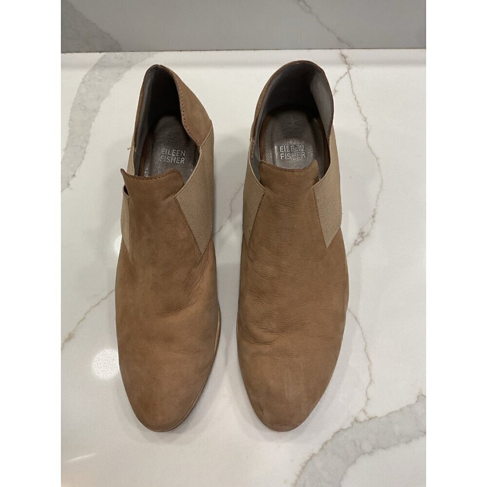 Eileen Fisher Perry Tumbled Nubuck Bootie Size 11